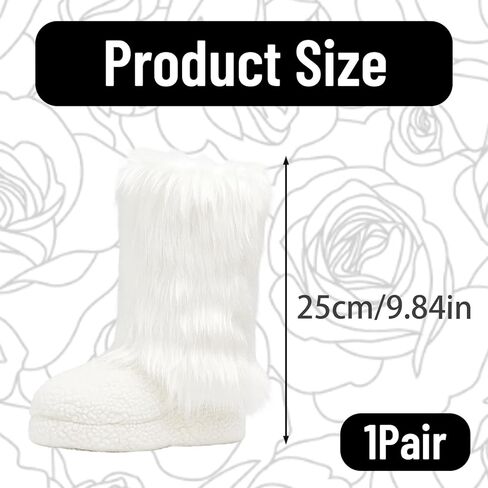 Fur Leg Warmers, Fuzzy Leg Warmers for Women, White Fur leg Warmers, Soft and Warm in Saudi Arabia