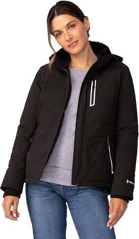 Free Country Women's Winter Softshell Coat Jacket Lined Warm Insulated Hooded Fleece Water & Wind Resistant-Thermo Super II in Saudi Arabia