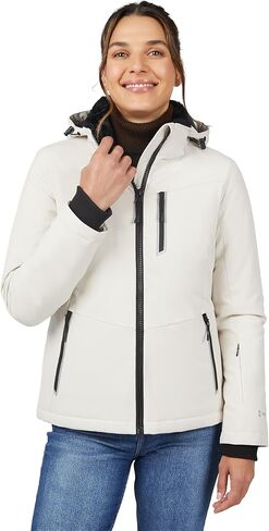 Free Country Women's Winter Softshell Coat Jacket Lined Warm Insulated Hooded Fleece Water & Wind Resistant-Thermo Super II in Saudi Arabia