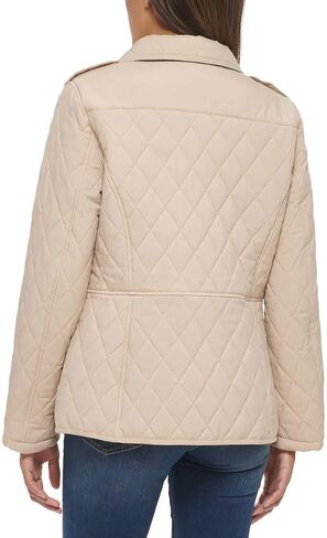 Tommy Hilfiger Ladies' Quilted Jacket, Beige (US, Alpha, XX-Large, Regular, Regular, Beige) in Saudi Arabia