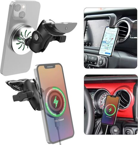 Upgraded Dash Mount Cell Phone Holder Compatible with 2018-2023 Jeep Wrangler JL & Gladiator JT，Multi-Mount Phone Holder Dash Storage Tray Kit with Cover Compatible with iPhone Android Smartphone in Kuwait