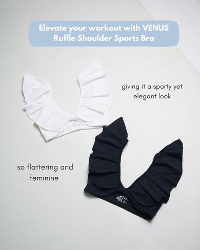Ruffle Pilates Sports Bra – Elegant Balletcore Workout Top for Women in Saudi Arabia