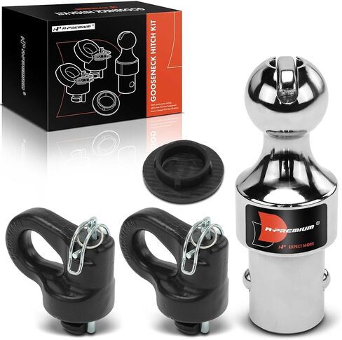 A-Premium 2-5/16 Inch Gooseneck Trailer Hitch Ball Kit 30,000 lbs GTW Compatible with Ford F-250/F-350/F-450 Super Duty & Chevrolet Silverado 2500/3500 HD & GMC Sierra 2500/3500 HD & Nissan Titan XD in Saudi Arabia