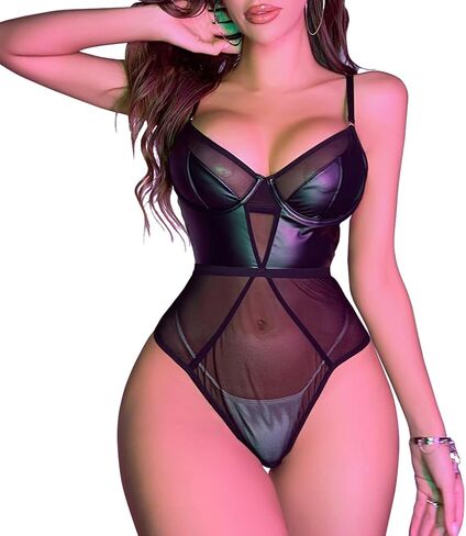 Lace Corset Bodysuit for Women Sexy Underwire Bustier Top Floral Lace Lingerie One Piece Shapewear Bodysuit in Saudi Arabia