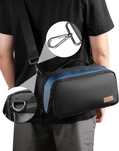 Crossbody Bag,Large capacity single bag with 3 pockets, detachable shoulder strap, lightweight casual bag in Saudi Arabia