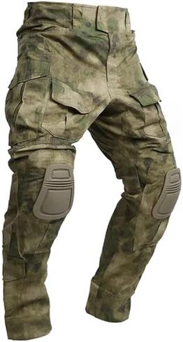 Men Combat Gear with Knee Pads Pants Tactical Trousers Military Apparel Camouflage Clothing Paintball in Saudi Arabia