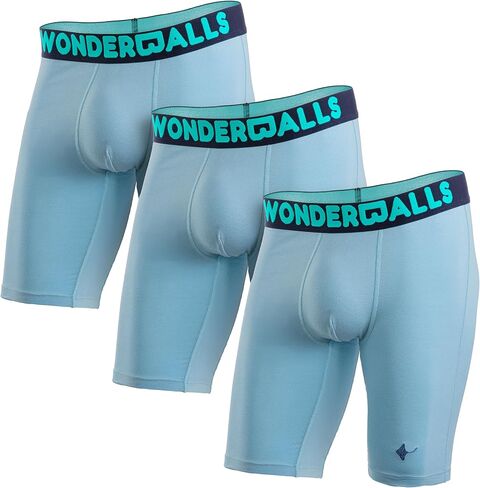 Wonderballs Long Boxer Briefs for Men - Certified Non-Toxic Ultra-Soft Peruvian Pima Cotton Modal Athletic Underwear for Men in Saudi Arabia