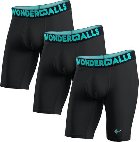 Wonderballs Long Boxer Briefs for Men - Certified Non-Toxic Ultra-Soft Peruvian Pima Cotton Modal Athletic Underwear for Men in Saudi Arabia
