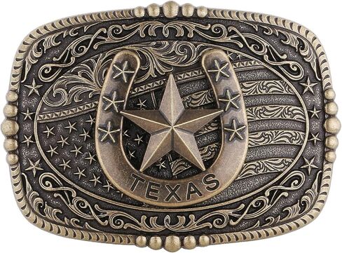 Western Belt Buckle for Men American Flag Deer Longhorn Bull Horse Cowboy Belt Buckles Rodeo Cowgirl Square Buckles in Saudi Arabia