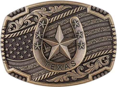 Western Belt Buckle for Men American Flag Deer Longhorn Bull Horse Cowboy Belt Buckles Rodeo Cowgirl Square Buckles in Saudi Arabia
