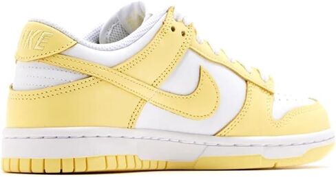 حذاء Nike Big Kid's Dunk Low أبيض/أصفر ناعم-أصفر ناعم (FB9109 126) - 6.5 in Kuwait