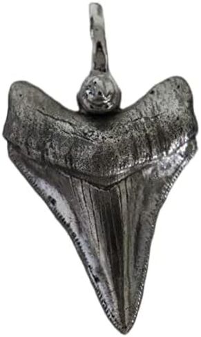 Extreme Unique Huge Big Giant Large Enormous Massive Monstrous Colossal Heavy Solid Custom Sterling Silver (Megalodon) Shark Tooth Pendant in Saudi Arabia