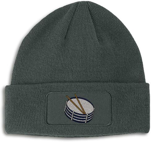 Speedy Pros Patch Beanie Snare Drum Embroidery Skull Cap Hats for Men & Women Acrylic Winter Hats One Size in Saudi Arabia