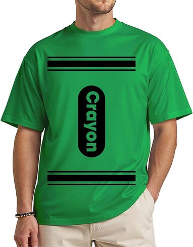 Funny Crayon Halloween Shirt, Unisex Costume T-Shirt for Adults and Teens in Saudi Arabia