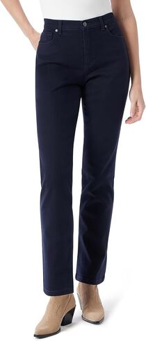 بنطلون جينز نسائي من Gloria Vanderbilt مقاس كبير من Amanda Classic عالي الارتفاع مدبب، تيراكوتا in Kuwait