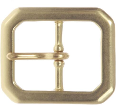 1 1/4 Inch Center Bar Single Prong Solid Brass Octagon Rectangular Belt Buckle in Saudi Arabia