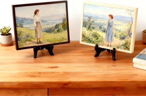 6Pcs 7 Inch Plate Stand, Small Folding Display Easels and Picture Holders for Decorative Picture Frame (Black) in Kuwait