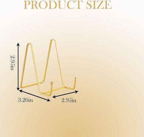 4 Pack Gold Mini Display Easels, Frame Holder Stands Versatile Welcome Sign & Photo Stand for Tabletop Decor, Plates, and Artistic Work in Saudi Arabia