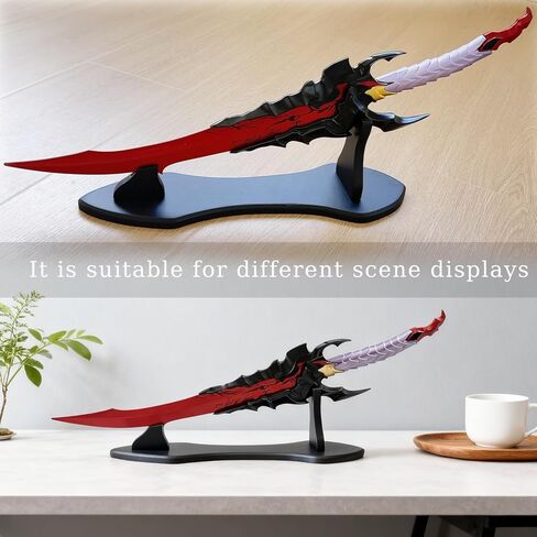 23.8" All Metal Stainless Steel Anime Kamish's Wrath Sword Sung Jingwoo with Display Stand for Collection, Cosplay Black in Saudi Arabia