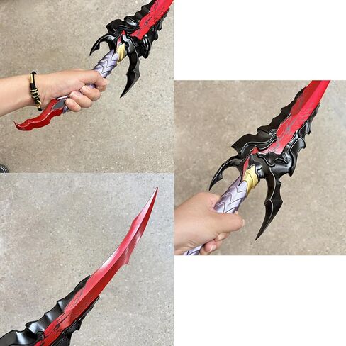 23.8" All Metal Stainless Steel Anime Kamish's Wrath Sword Sung Jingwoo with Display Stand for Collection, Cosplay Black in Saudi Arabia