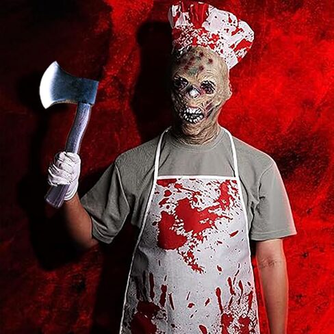 Halloween Axe Wood Look Hatchet Axe Props- Fake Axes Toy Cosplay Brown in Saudi Arabia