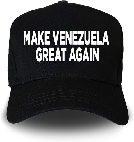 Make Venezuela Great Again Hat – Black Structured 5-Panel Mid-Crown Cap in Saudi Arabia