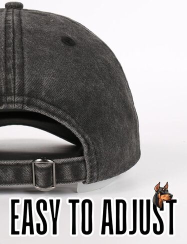 InnoBeta Doberman Pinscher Gifts for Men Women, Dobie Gifts, Adjustable Embroidered Hat Gifts, Grey in Saudi Arabia