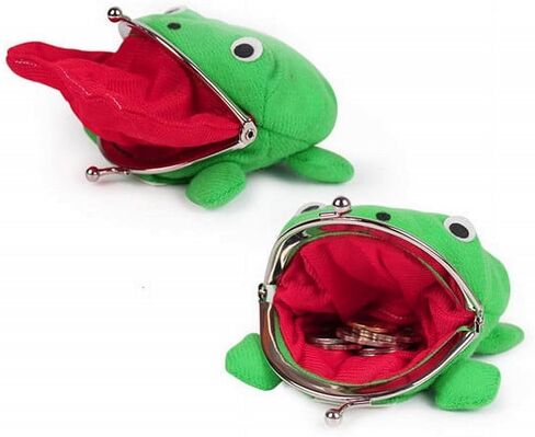 Cute Anime Frog Coin Purse – Plush Small Money Pouch, Fun Cosplay Gift for Fans in Saudi Arabia