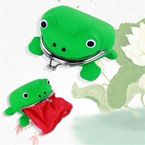 Cute Anime Frog Coin Purse – Plush Small Money Pouch, Fun Cosplay Gift for Fans in Saudi Arabia