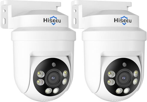 Hiseeu 5MP Analog/AHD/CVI/XVI 2560 TVL Wired Security Camera, Dome Comera for 5MP/1080P Analog Security Cameara System, Clear Night Vision up to 60ft, Remote Access Wall& Ceiling Mount in Kuwait