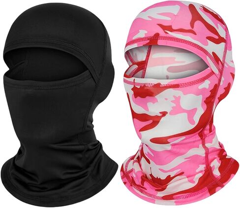 Women Lightweight Camo Balaclava Ski Mask Windproof UV Protection Sun Hood Fishing Running Riding in Saudi Arabia