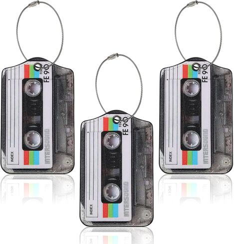 3pcs Baggage Tags, Novelty Luggage Tags, Tape Box Tag for Luggages, Leather Funny suitcases Tag Boarding Pass for Women & Men in Saudi Arabia