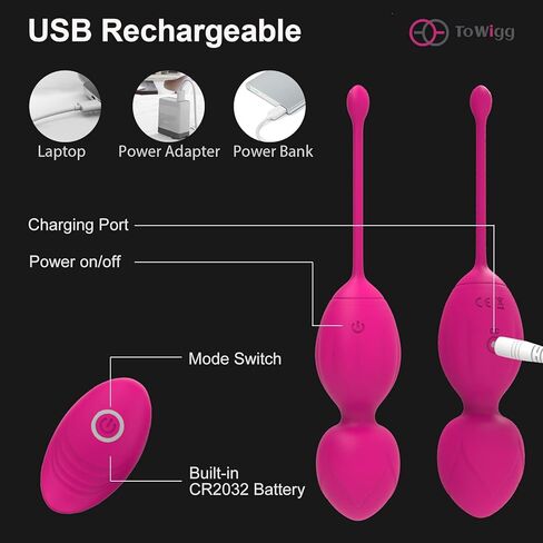 Ben Wa Balls Kegel Balls for Sexual Pleasure, Sex Kegel Balls for Women, Sexual Tools for Female with Reomote Control, Wearable Vibrating Eggs G Spot Clitoral Egg Vibrator in Saudi Arabia