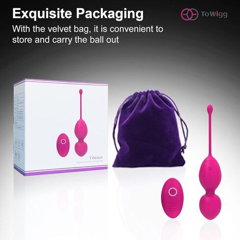 Ben Wa Balls Kegel Balls for Sexual Pleasure, Sex Kegel Balls for Women, Sexual Tools for Female with Reomote Control, Wearable Vibrating Eggs G Spot Clitoral Egg Vibrator in Saudi Arabia