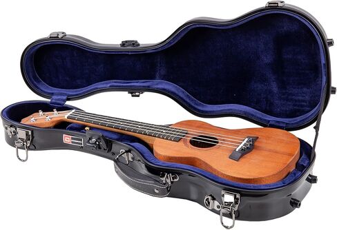 Crossrock Deluxe Fiberglass Case for Soprano Ukulele with TSA Lock-White (CRF2020SUWT) in Saudi Arabia