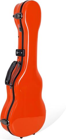 Crossrock Deluxe Fiberglass Case for Soprano Ukulele with TSA Lock-White (CRF2020SUWT) in Saudi Arabia