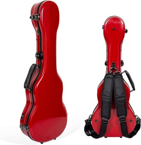 Crossrock Deluxe Fiberglass Case for Soprano Ukulele with TSA Lock-White (CRF2020SUWT) in Saudi Arabia