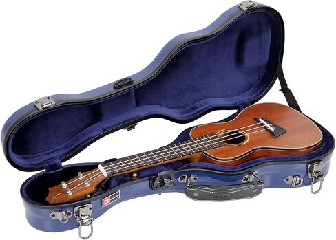 Crossrock Deluxe Fiberglass Case for Soprano Ukulele with TSA Lock-White (CRF2020SUWT) in Saudi Arabia