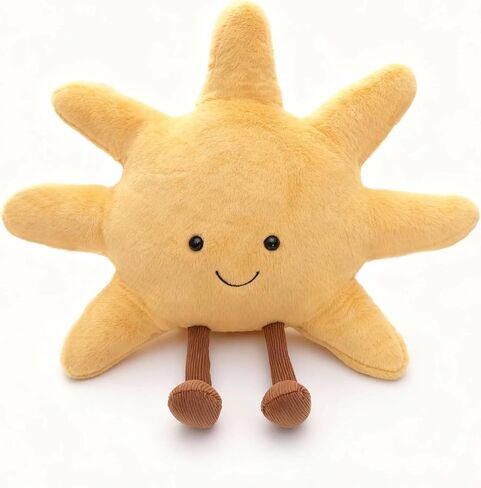 1 lb Weighted Sun Plush Pillow - 12 inch Stuffed Animal Weighted Plush Toy, Soft Cuddle Plushie, Birthday in Saudi Arabia