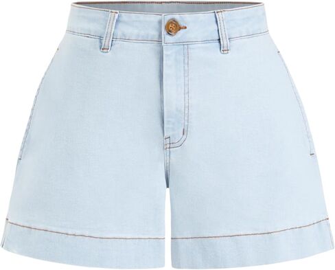 CIDER Jean Shorts for Women Denim Shorts with Pockets Mid Rise Stretchy Casual Jorts Trendy Summer Outfits Y2K in Saudi Arabia