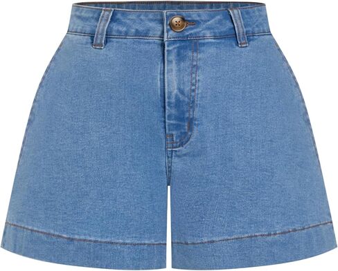CIDER Jean Shorts for Women Denim Shorts with Pockets Mid Rise Stretchy Casual Jorts Trendy Summer Outfits Y2K in Saudi Arabia
