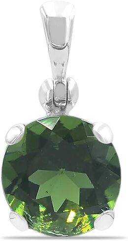 Starborn Genuine Moldavite Classic Faceted Pendant - 10 mm size in Saudi Arabia
