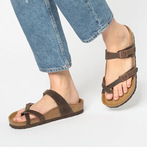 صندل نسائي من Birkenstock Mayari قابل للتعديل عند أصابع القدم من الفلين، مقاس 37 متوسط ​​EU in Kuwait