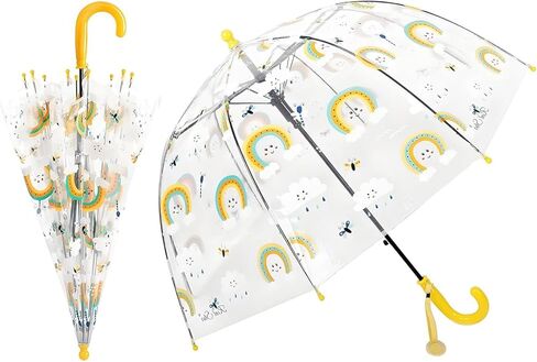 Clear Bubble Umbrellas for Rain,Transparent Dome Safety Windproof Umbrella with Easy-Grip Hook Handle for Christmas Gift in Saudi Arabia