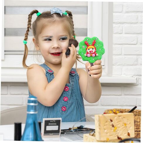 TEHAUX Wooden Mirror Crafts Boys and Girls Room Decor Small Mirrors for Crafts Stickers Watercolor Pens in Saudi Arabia