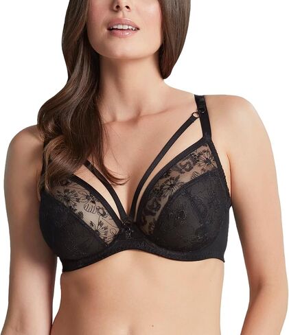 Panache Womens Yasmin Non Padded Underwired Plunge Bra (W/Removable Front Strap) in Saudi Arabia