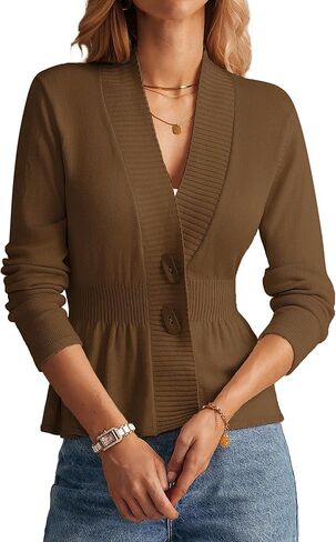 Grace Karin Women 2025 Button Down Lightweight Cardigan عرضية مفتوحة مفتوحة السترة الكروشيه الكروشيه in Kuwait