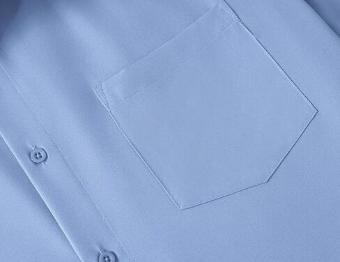 القمصان الكبيرة والطويلة القامة القامة للرجال زر قصير الأكمام أسفل القمصان غير الرسمية in Kuwait