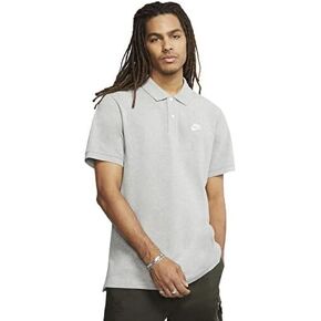 تي شيرت بولو رجالي من Nike Polo NSW CE Polo Matchup PQ رمادي/أبيض CJ4456 063 (كبير) in Kuwait