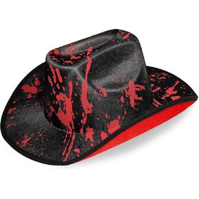 Cowboy Hat with Bloodstained Pattern for Men and Women in Saudi Arabia